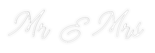 Personalizowany neon: Mr & Mrs