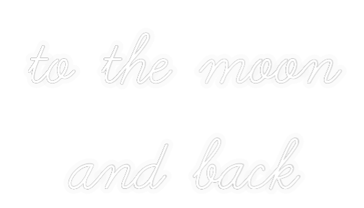 Personalizowany neon: to the moon
...