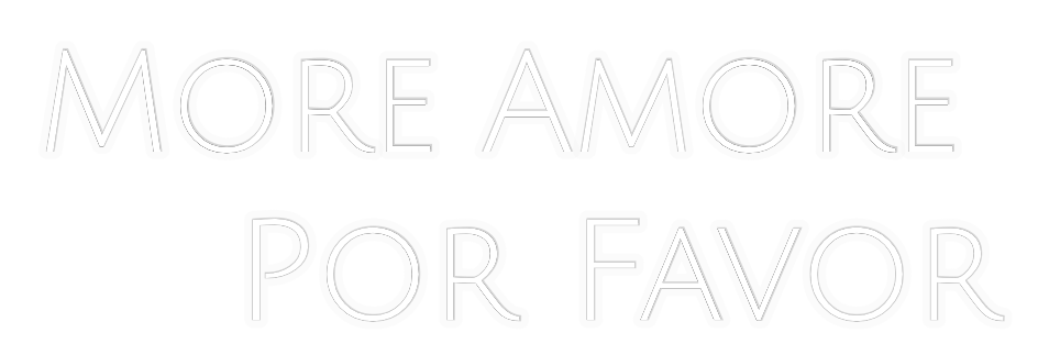 Personalizowany neon: More Amore
...