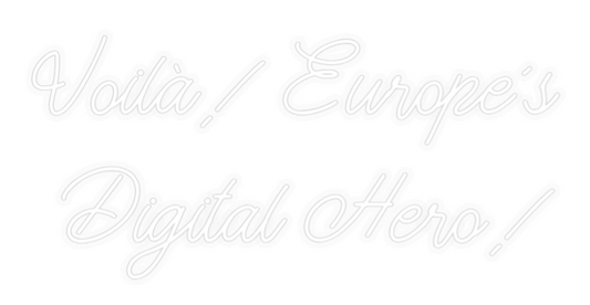 Personalizowany neon: Voilà! Europe...