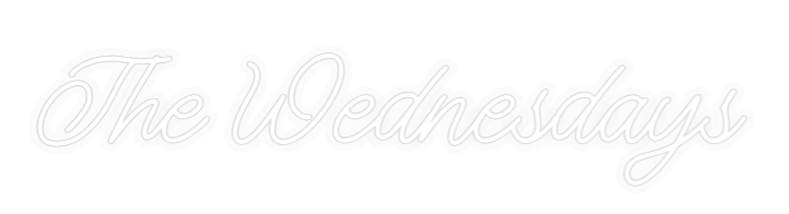 Personalizowany neon: The Wednesdays