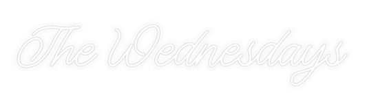 Personalizowany neon: The Wednesdays