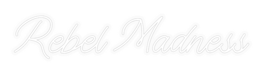 Personalizowany neon: Rebel Madness