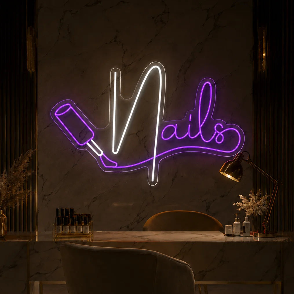 Neon "Nails" z pędzelkiem