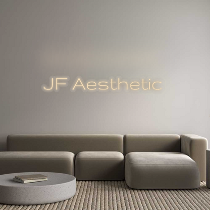 Personalizowany neon: JF Aesthetic