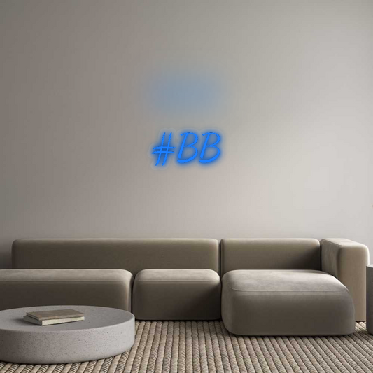 Personalizowany neon: #BB