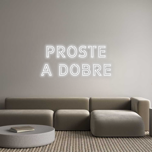 Personalizowany neon: PROSTE
A DOBRE