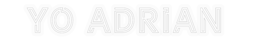 Personalizowany neon: YO ADRIAN