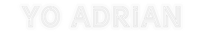 Personalizowany neon: YO ADRIAN