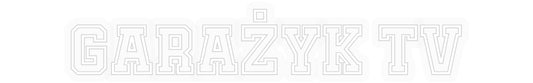 Personalizowany neon: GARAŻYK TV