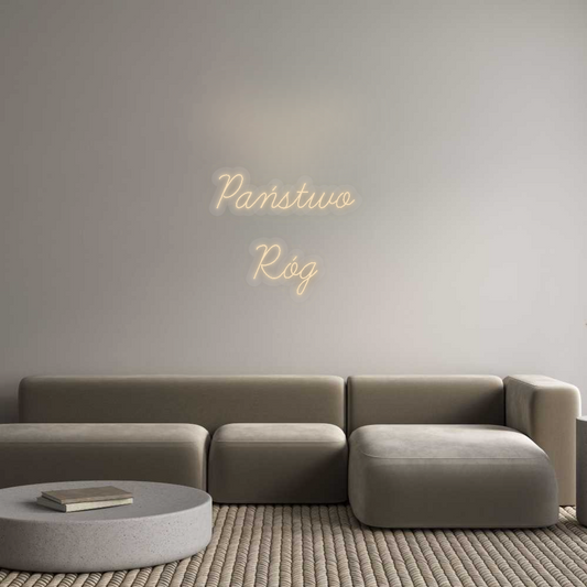 Personalizowany neon: Państwo 
Róg