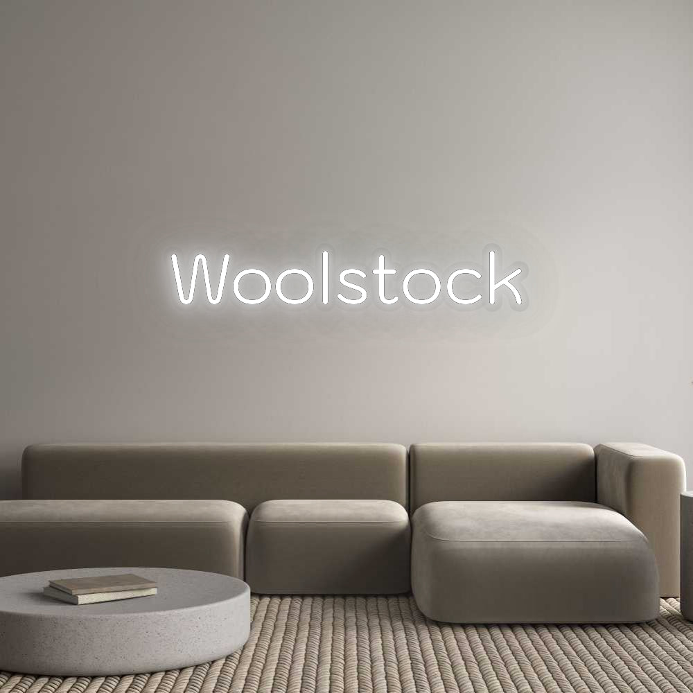 Personalizowany neon: Woolstock