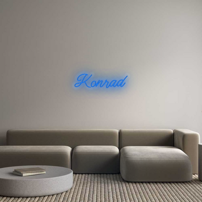 Personalizowany neon: Konrad