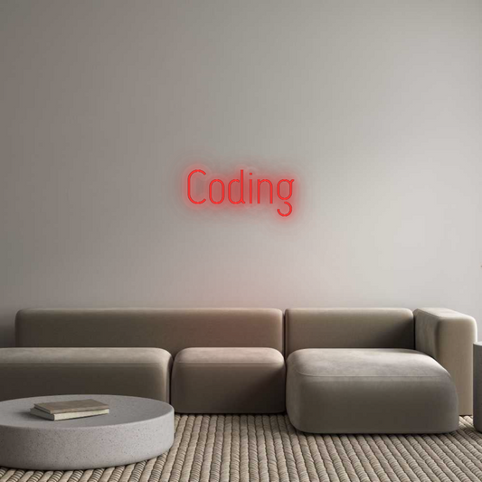 Personalizowany neon: Coding