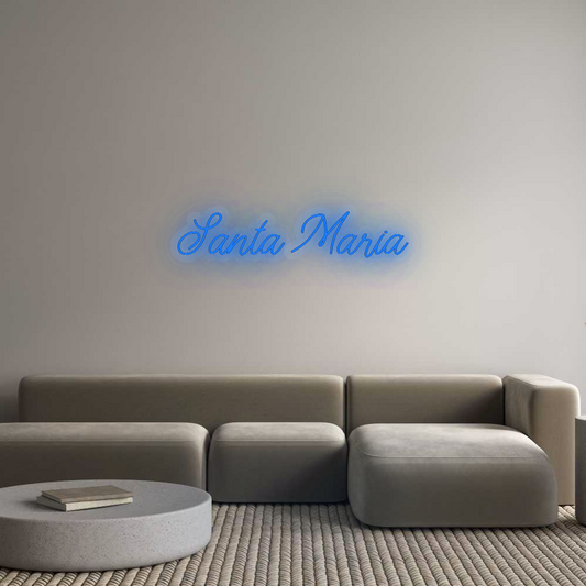 Personalizowany neon: Santa Maria