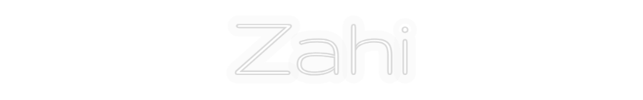 Personalizowany neon: Zahi