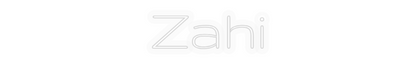 Personalizowany neon: Zahi