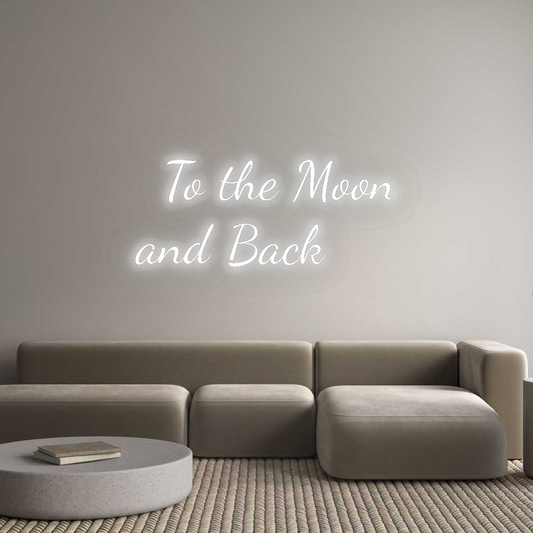 Personalizowany neon:   To the Moon...