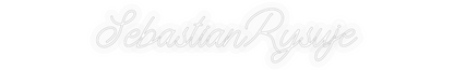 Personalizowany neon: SebastianRysuje