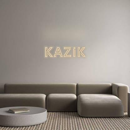Personalizowany neon: KAZIK