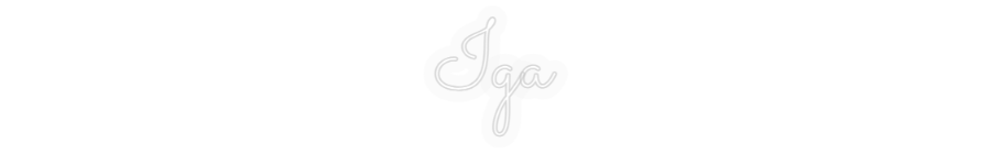 Personalizowany neon: Iga