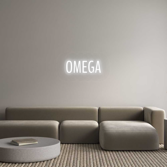 Personalizowany neon: OMEGA