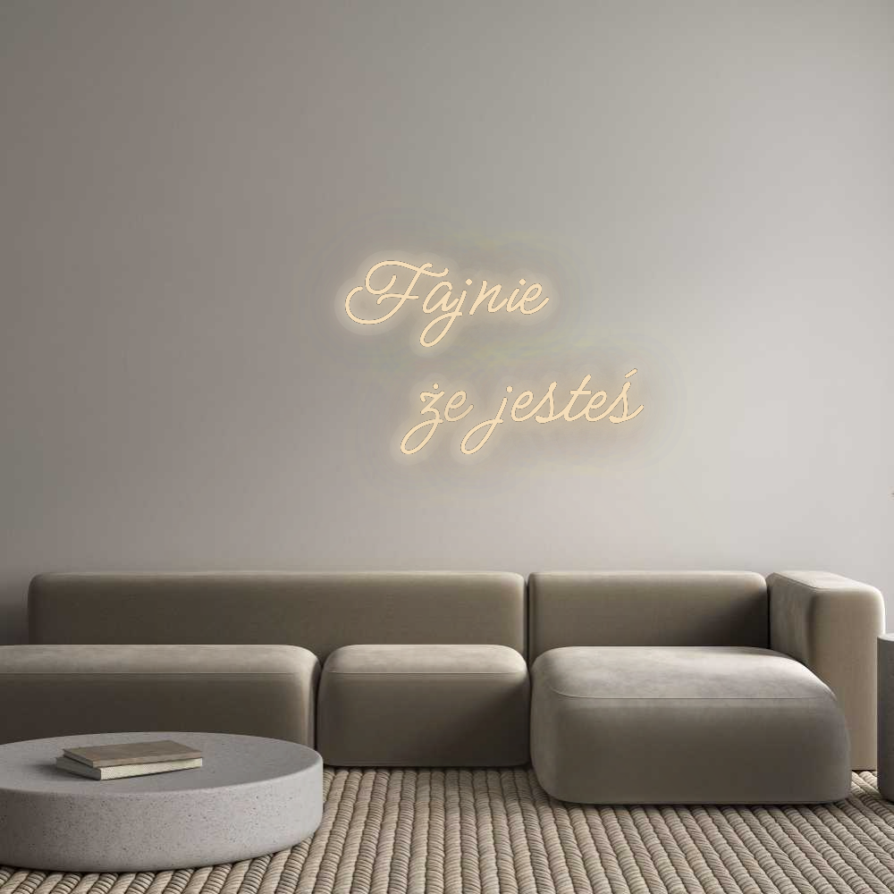 Personalizowany neon: Fajnie
     ...