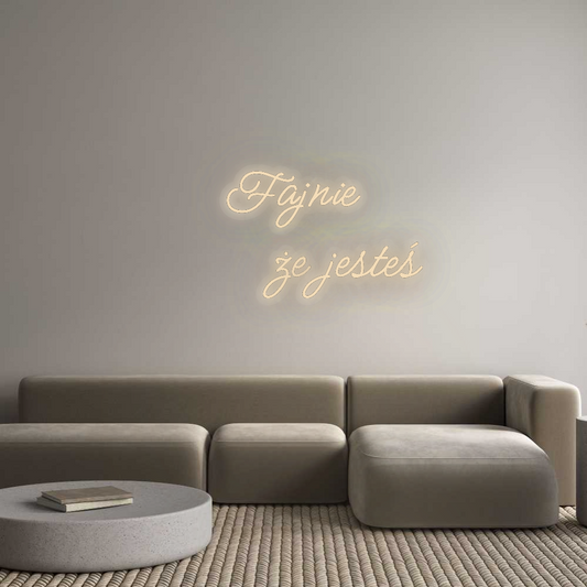 Personalizowany neon: Fajnie
     ...