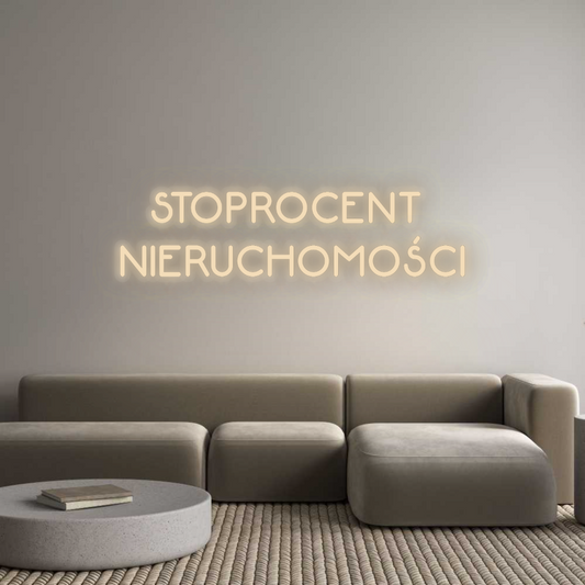 Personalizowany neon: STOPROCENT 
...