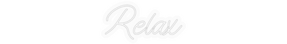 Personalizowany neon: Relax