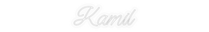 Personalizowany neon: Kamil