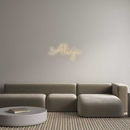 Personalizowany neon: Alicja
