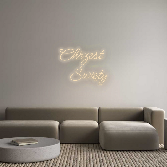 Personalizowany neon: Chrzest 
Świ...