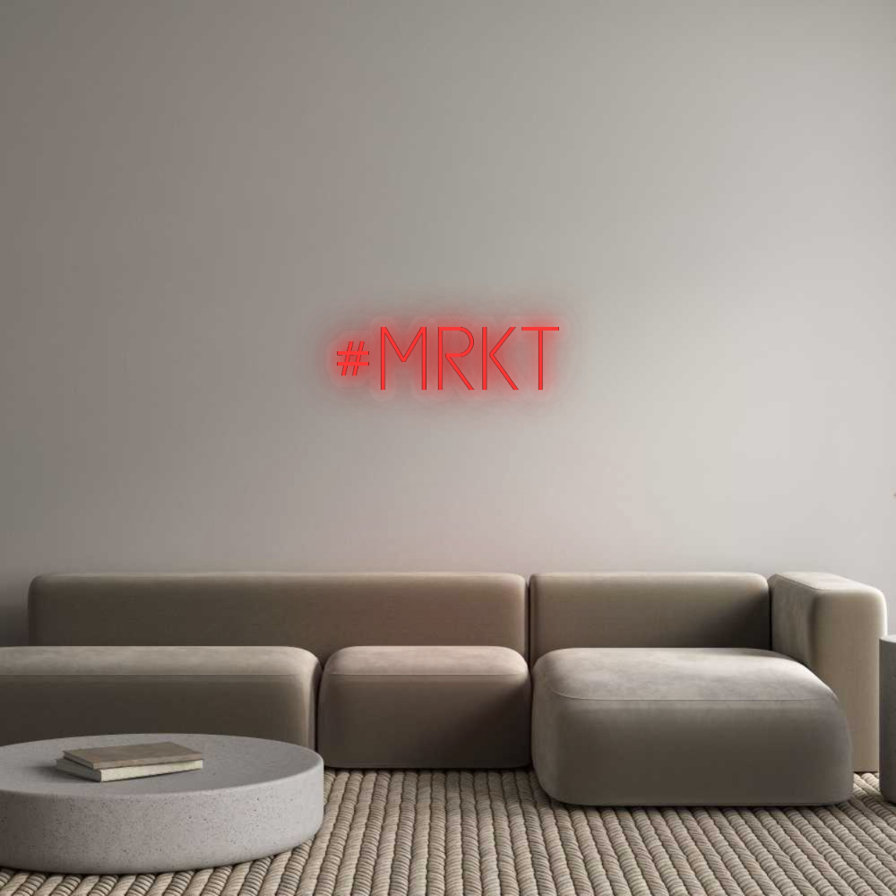 Personalizowany neon: #MRKT