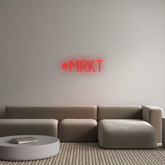 Personalizowany neon: #MRKT