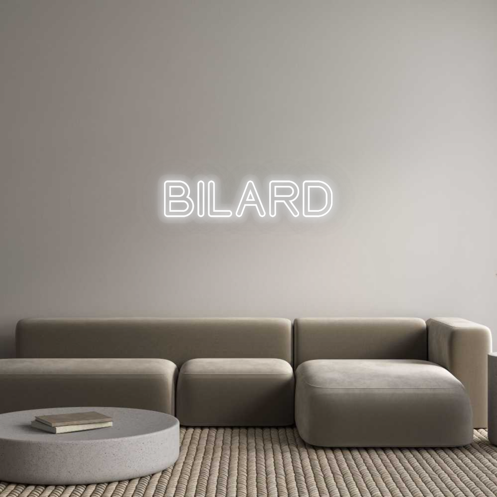Personalizowany neon: BILARD