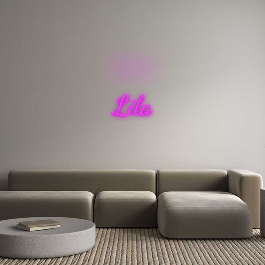 Personalizowany neon: Lila