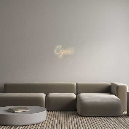 Personalizowany neon: Cześć