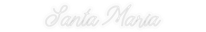 Personalizowany neon: Santa Maria