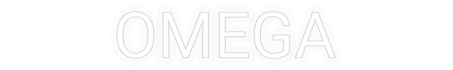 Personalizowany neon: OMEGA