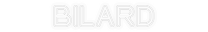 Personalizowany neon: BILARD