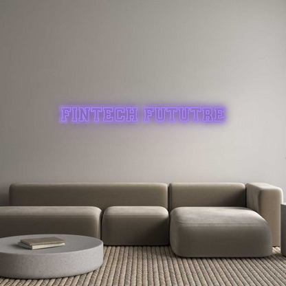 Personalizowany neon: Fintech Fututre