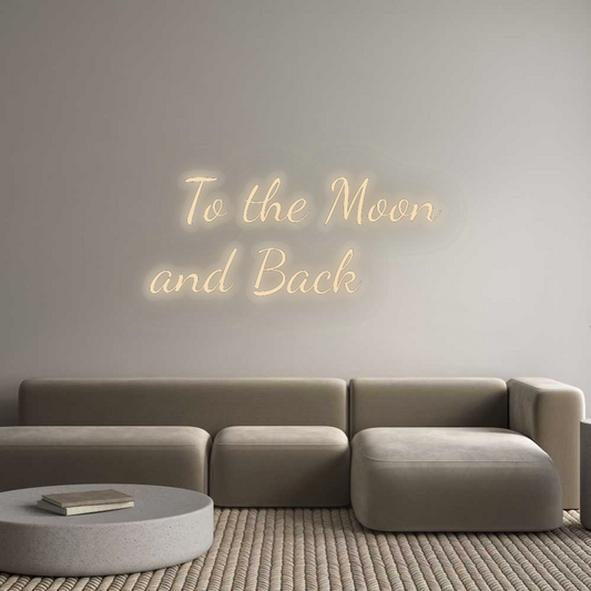 Personalizowany neon:   To the Moon...