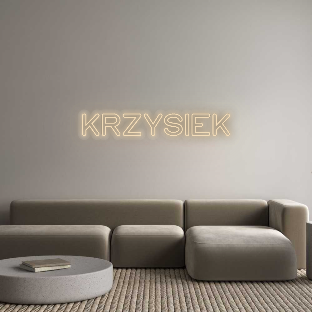 Personalizowany neon: KRZYSIEK