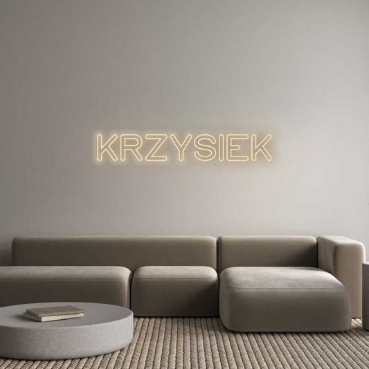 Personalizowany neon: KRZYSIEK