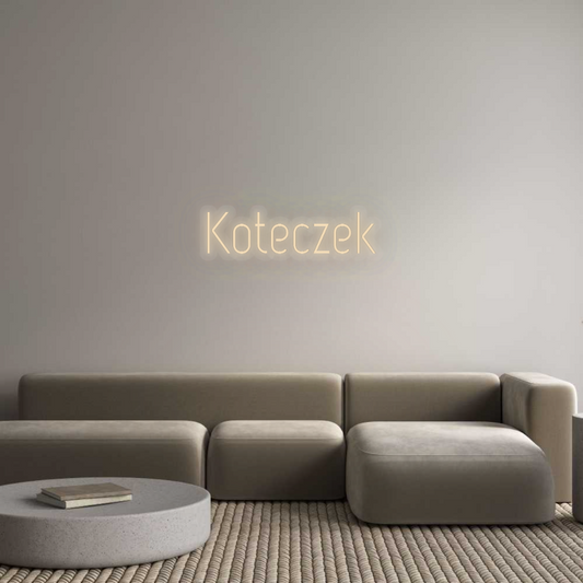 Personalizowany neon: Koteczek