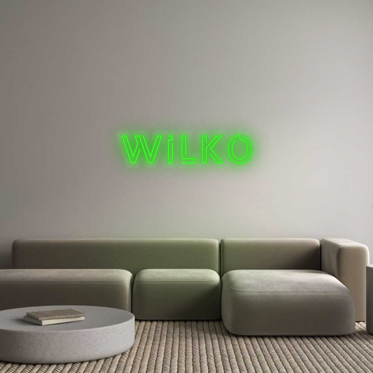 Personalizowany neon: WiLkO