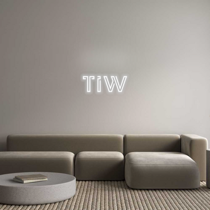 Personalizowany neon: TiW