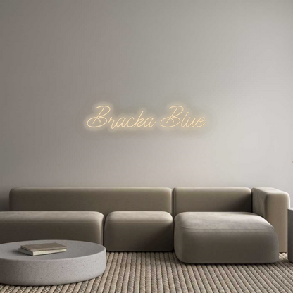 Personalizowany neon: Bracka Blue
