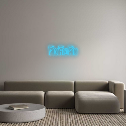 Personalizowany neon: FiuFiuFiu